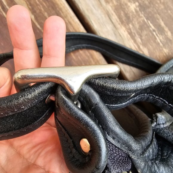 VINTAGE COACH  Patricia Legacy Flap Black Leather Crossbody Bag #9951 - Picture 12 of 16